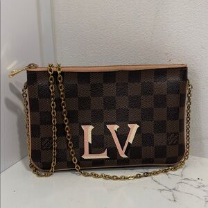 Louis Vuitton Damier Pochette Double Zip Crossbody